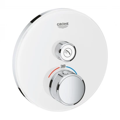 Bateria prysznicowa podtynkowa termostatyczna Grohe GROHTHERM SMARTCONTROL 29150LS0 moon white
