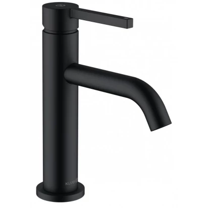 Bateria umywalkowa 19,5 cm + korek klik-klak Kludi NOVA FONTE PURA 202883915 czarna mat