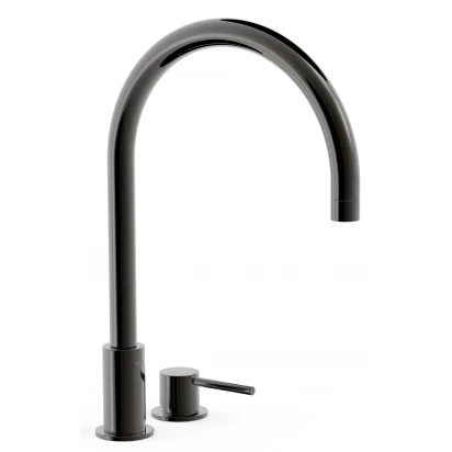 Bateria umywalkowa 2-otworowa Tres STUDY EXCLUSIVE 26110501KM czarna metalizowana