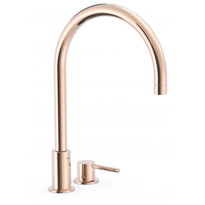 Bateria umywalkowa 2-otworowa Tres STUDY EXCLUSIVE 26110501OP różowe złoto