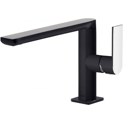 Bateria umywalkowa Tres LOFT-COLORS 200.205.01.NE czarny-chrom