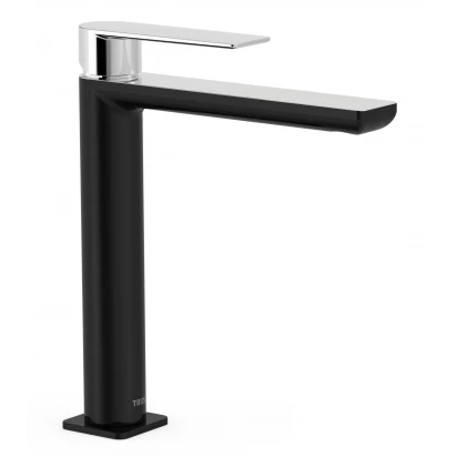 Bateria umywalkowa Tres LOFT COLORS 20020303NE czarna/chrom