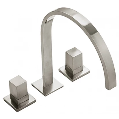 Bateria umywalkowa dwuuchwytowa stojąca 251 mm Tres SLIM EXCLUSIVE 008.105.01.AC stal