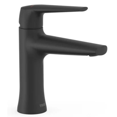 Bateria umywalkowa ekologiczna Tres FUJI 28110401NM czarna mat