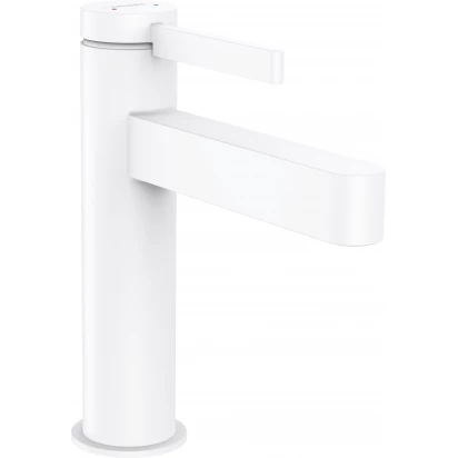 Bateria umywalkowa + korek klik-klak Hansgrohe FINORIS 76023700 biała mat