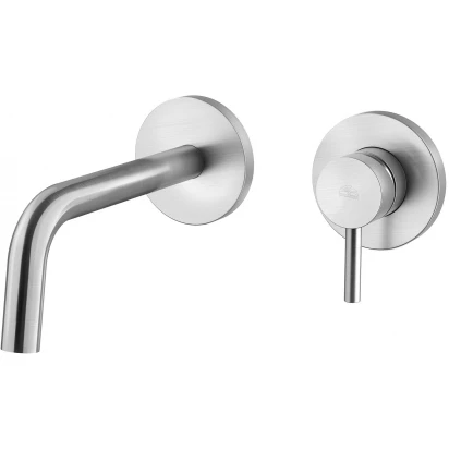 Bateria umywalkowa podtynkowa 175 mm Paffoni LIGHT LIG006ST70 stal szczotkowana