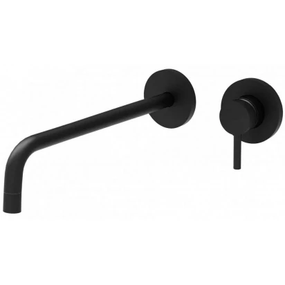 Bateria umywalkowa podtynkowa 245mm Paffoni LIGHT LIG007NO70 czarny mat