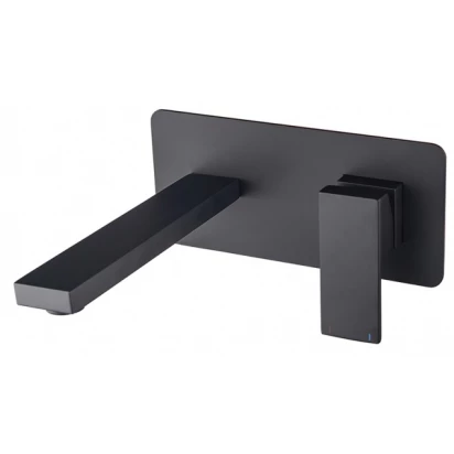 Bateria umywalkowa podtynkowa Besco MODERN / VARIUM BU-MVS-CZ czarny matt