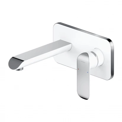 Bateria umywalkowa podtynkowa Omnires SACRAMENTO SC2315CRB chrom/biały