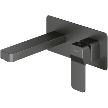 Bateria umywalkowa podtynkowa Omnires SLIDE SL7715GR grafit