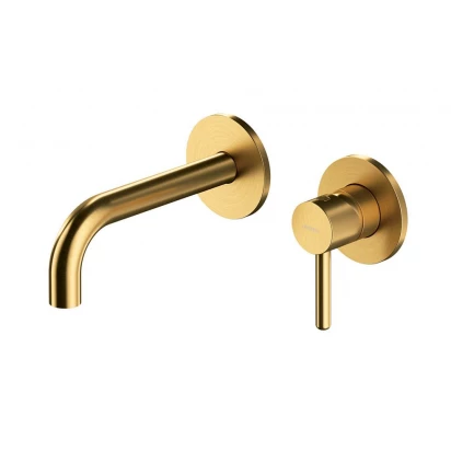 Bateria umywalkowa podtynkowa Omnires Y złoto szczotkowane