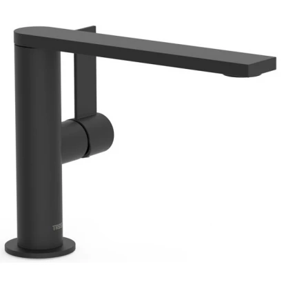 Bateria umywalkowa uchwyt boczny Tres PROJECT TRES 21120501NM czarna mat