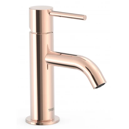 Bateria umywalkowa uchwyt patyk Tres STUDY EXCLUSIVE 26290301OP różowe złoto