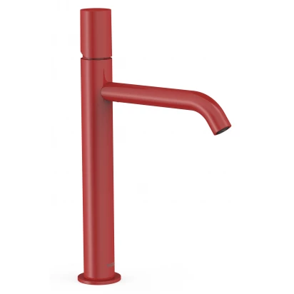 Bateria umywalkowa uchwyt walec Tres STUDY EXCLUSIVE 26130701TRO czerwona