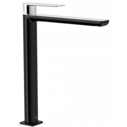 Bateria umywalkowa wysoka Tres LOFT COLORS 20020305NE czarna/chrom