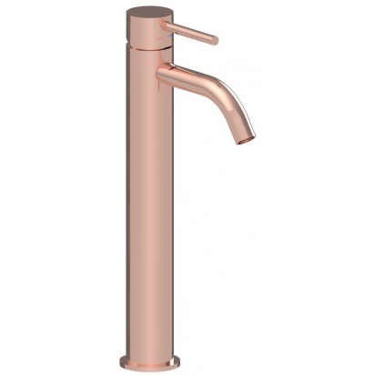 Bateria umywalkowa wysoka bez korka Paffoni LIG081ROSE złota różowa