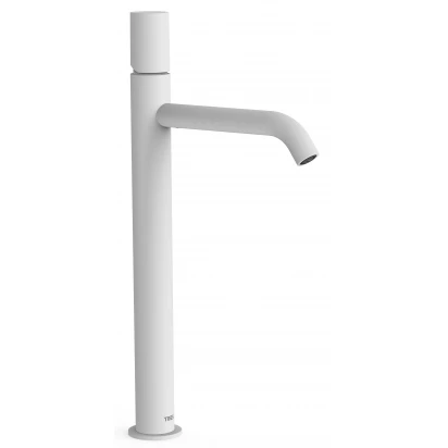 Bateria umywalkowa wysoka uchwyt walec Tres STUDY EXCLUSIVE 26130801BM biała mat