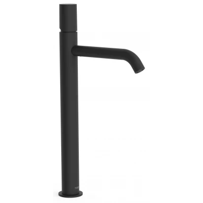 Bateria umywalkowa wysoka uchwyt walec Tres STUDY EXCLUSIVE 26130801NM czarna mat