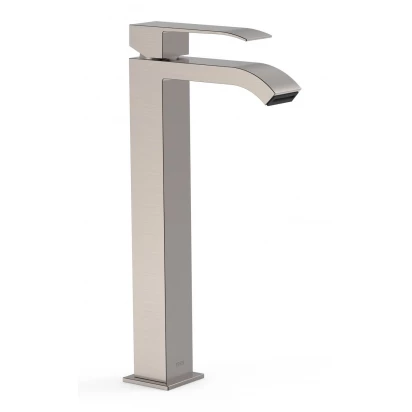 Bateria umywalkowa wysoka z wylewką kaskadową Tres CUADRO EXCLUSIVE 00681001AC stalowa