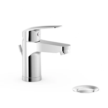 Bateria umywalkowa z korkiem automatycznym Tres BASE PLUS 21610303DA chrom