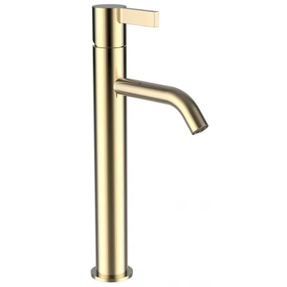 Bateria umywalkowa z wylewką 12,5 cm Laufen KARTELL H3113380011201 złoty połysk PVD