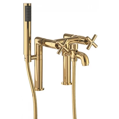 Bateria wannowa 2-otworowa Omnires / BIHC MODERN C304-H złota