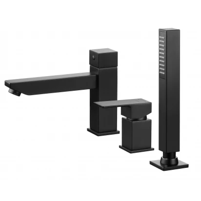 Bateria wannowa 3-otworowa Deante ANEMON BIS NERO BBZ N13M czarny mat