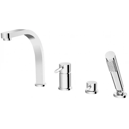 Bateria wannowa 4-otworowa Besco DECCO BW-D4-CH chrom