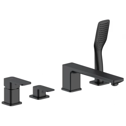 Bateria wannowa 4-otworowa Oltens HADSEL 34203300 czarny mat