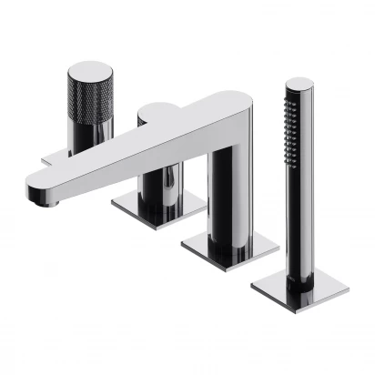 Bateria wannowa 4-otworowa Omnires CONTOUR CT8032CR