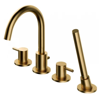 Bateria wannowa 4-otworowa Omnires Y Y1232GLB złoto szczotkowane