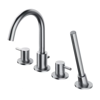 Bateria wannowa 4-otworowa Omnires Y Y1232NI nikiel