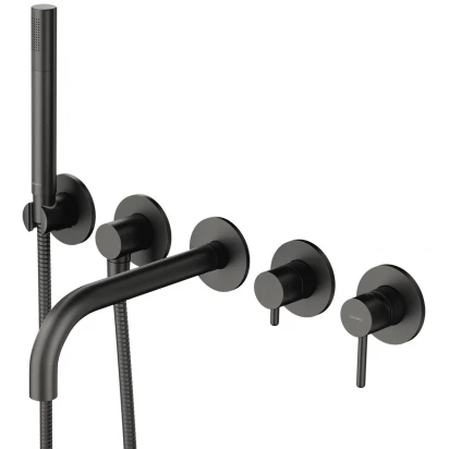 Bateria wannowa 5-otworowa podtynkowa Omnires Y Y1237/1GR grafit