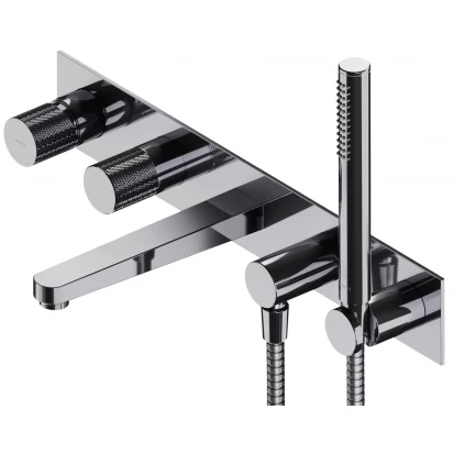 Bateria wannowa podtynkowa 5-otworowa Omnires CONTOUR CT8037/1CR