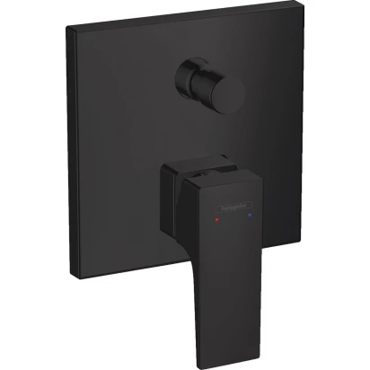 Bateria wannowa podtynkowa z systememem zabezpieczającym Hansgrohe METROPOL 32546670 czarny mat