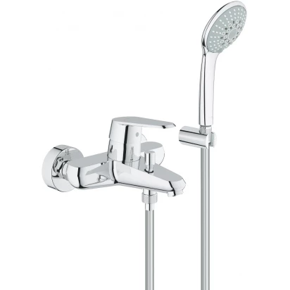 Bateria wannowa ścienna + zestaw natryskowy Grohe EURODISC COSMOPOLITAN 33395 002