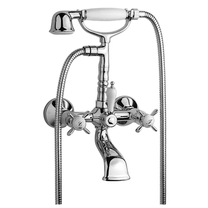 Bateria wannowa ścienna Tres RETRO-TRES 5.24.170.03.61 stal