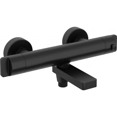 Bateria wannowa termostatyczna ścienna Deante CASCADA BCH N1BT czarna mat