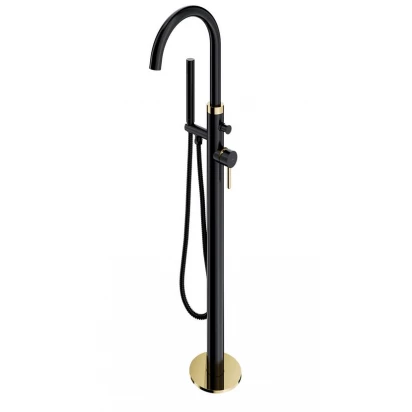 Bateria wannowa wolnostojąca Omnires Y Y1233BLGL czarna/złota