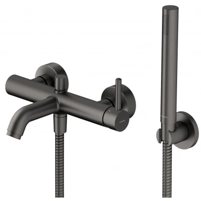 Bateria wannowa z zestawem prysznicowym Omnires Y Y1231GR grafit