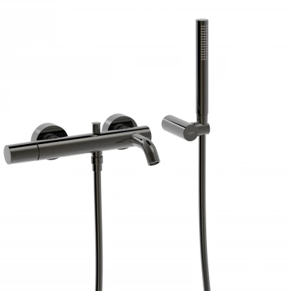 Bateria wannowa z zestawem prysznicowym Tres STUDY EXCLUSIVE 26117001KM czarna metalizowana