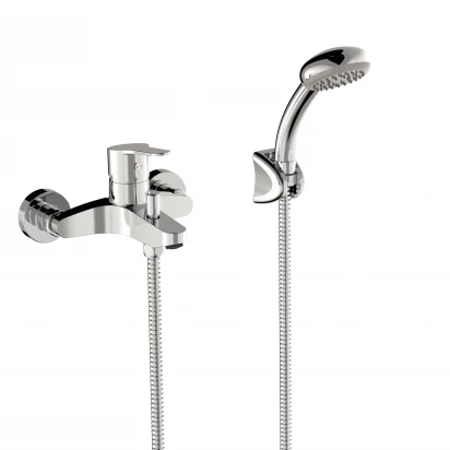 Bateria wannowo-natrykowa z zestawem prysznicowym Tres BASE 21517010