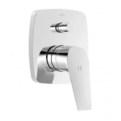 Bateria wannowo-prysznicowa podtynkowa 2-drożna Tres CANIGÓ TRES 21718001