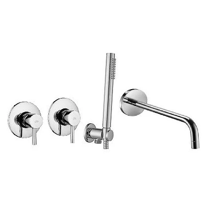 Bateria wannowo-natryskowa podtynkowa Paffoni LIGHT LIG010CR70ZWWCR