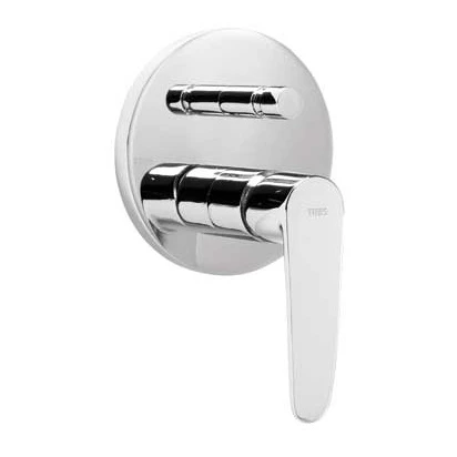 Bateria wannowo-prysznicowa podtynkowa Tres FLAT-TRES 204.180.01