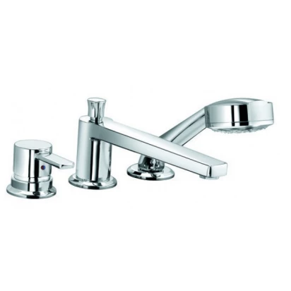 Bateria wannowo-natryskowa, trójotworowa Kludi ZENTA 384470575