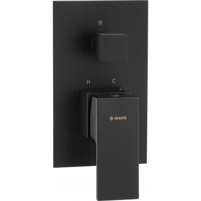 Bateria wannowo-prysznicowa podtynkowa Deante ANEMON BBZ N44P czarna