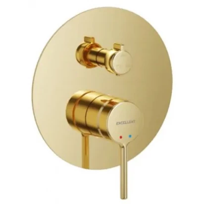 Bateria wannowo-prysznicowa podtynkowa Excellent PI AREX.1247GL 3-drożna złota połysk