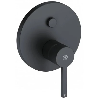 Bateria wannowo-prysznicowa podtynkowa Kludi NOVA FONTE PURISTIC 206593915 czarna mat