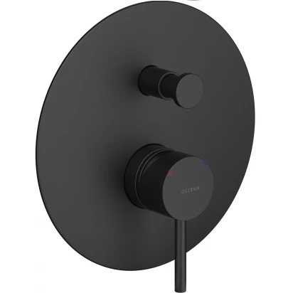 Bateria wannowo-prysznicowa podtynkowa Oltens MOLLE 34100300 czarny mat